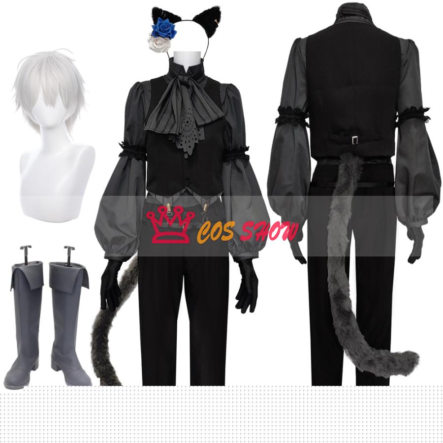 2026新品販売 バーチャル YouTuber vtuber 叶 かなえ コスプレ衣装 cosplay 仮装 耳+尻尾付き ウィッグ靴能 イベント クリスマス ハロウィン ステージ 文化祭 学園祭