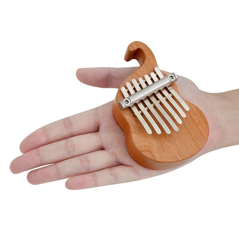 カリンバ 7キー 親指ピアノ 木製 楽譜付き 初心者 子供用 ギフト 音楽療法 ミニ楽器 クリア音色 K7-A3