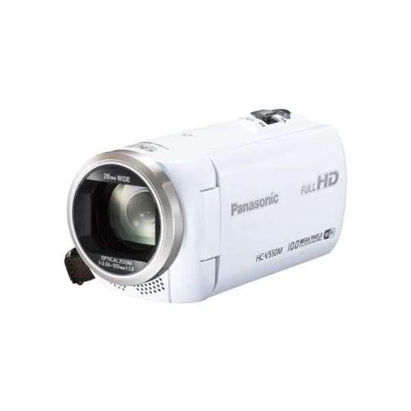 【中古】パナソニック デジタルハイビジョンビデオカメラ 内蔵メモリー32GB ホワイト HC-V550M-W