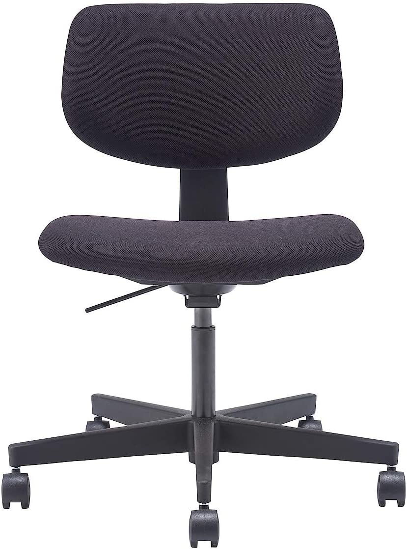 一流の品質 無印良品 02399979 幅59.5奥行56.5高83.5cm ワーキングチェア背座ワイドタイプ 椅子