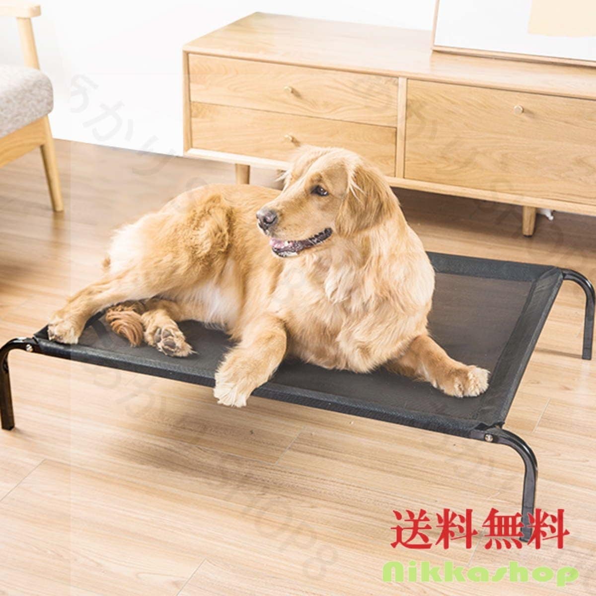 ラストチャンスペットベッド 犬用コット 脚付き コット Lサイズ ペット用 ドッグベッド 節電対策 クール ひんやり 犬用 猫用 洗える 宅配便