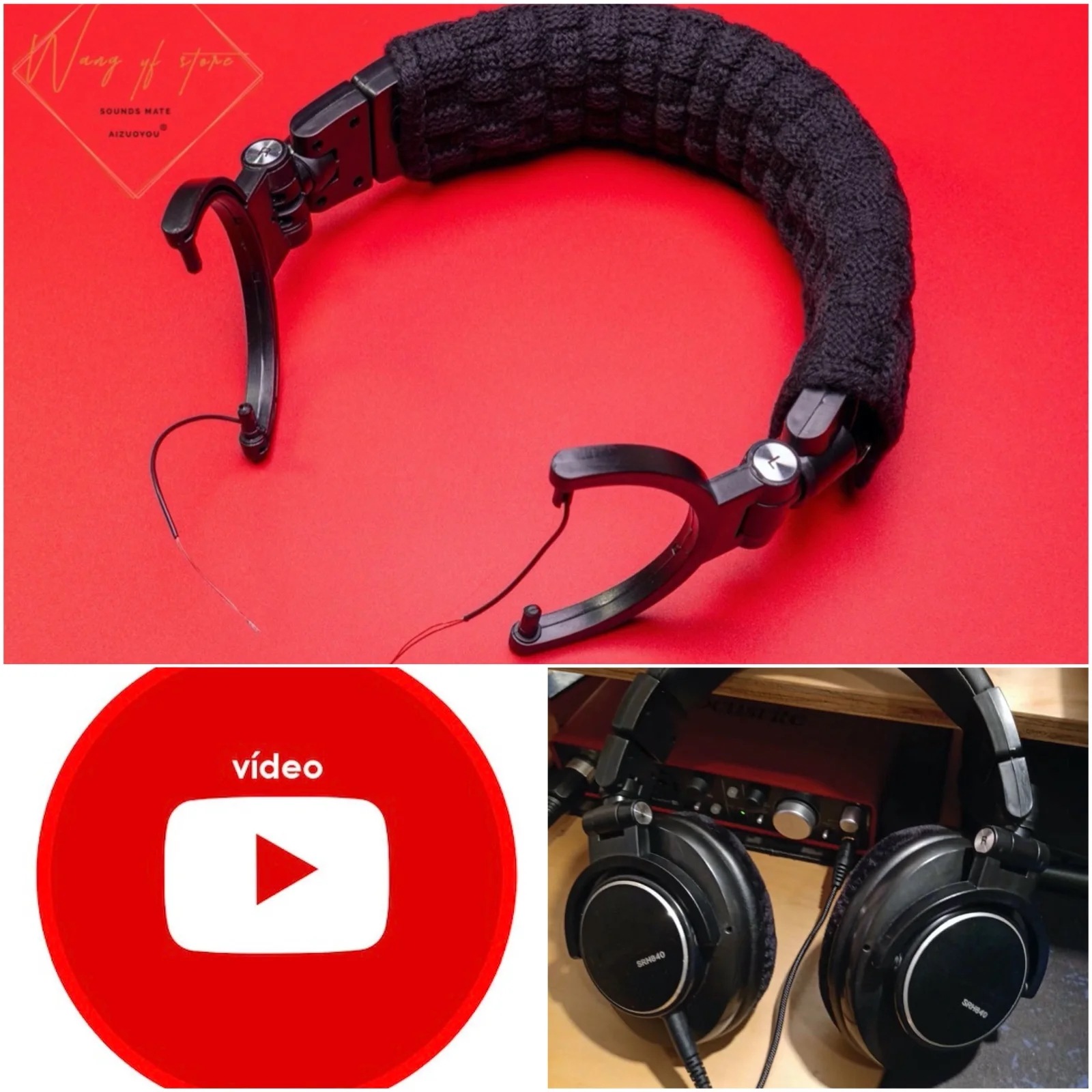 Shure SRH840/SRH440 ヘッドフォン用 交換ヘッドバンドクッション トップパッド 輸入品