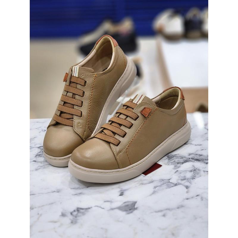 女性 天然ラムスキン バンディング 広幅スニーカー SH3L474