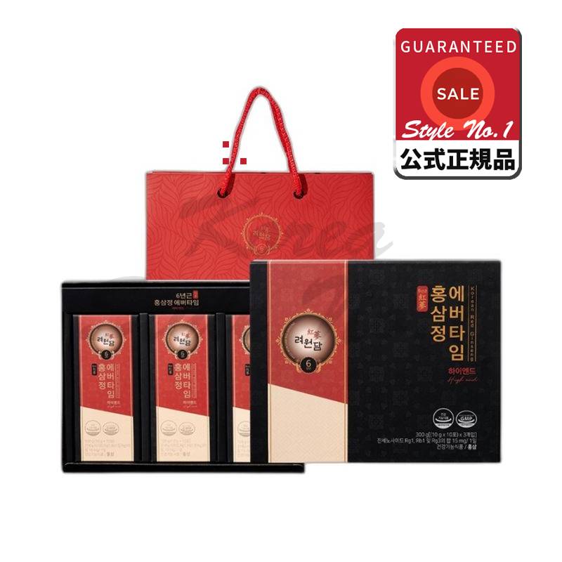 ウォンダム6年根ホンサムジョンエバータイムハイエンド10g x 30p +ショッピングバッグ300g 3個