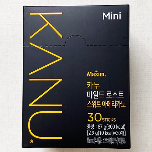 マキシム カヌ マイルドローストコーヒー スイートアメリカノ30包×6箱／韓国コーヒー おやつ