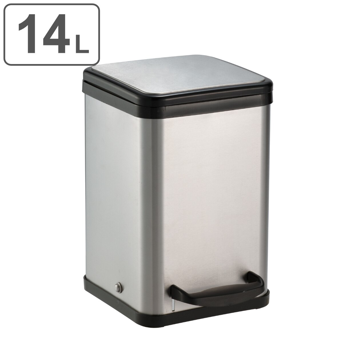 サニタリーボックス 業務用 14L ペダルボックス角型 トイレポット ペダル ゴミ箱 ペダル式 男性用 女性用 トイレ 汚物入れ サニタリーポット トイレ用ゴミ箱 ごみ箱 法人限定