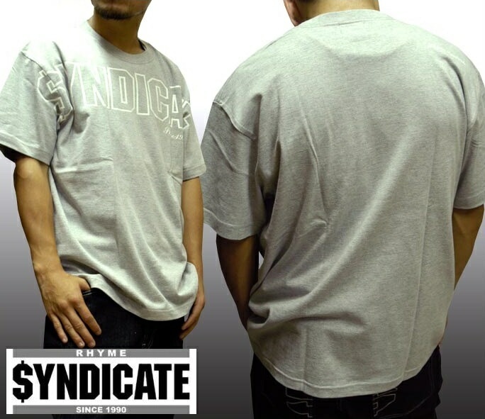 セール ライムシンジケート メンズ Tシャツ グレー RHYME SYNDICATE ICE-T アイス-Ｔ ストリート スタイル HIPHOP ウェアー B系 B-Boy 服 ヒップホップ bb