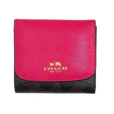 【美品】COACH 二つ折り財布 コーチ COACH コーチ COACH 二つ折り財布 （ブラック