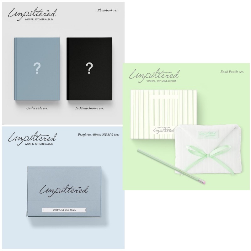 [4種セット] (Pb+Book Pouch+Platform) WONPIL (DAY6) 1st Mini Album [Unpiltered] 公式グッズ 韓国チャート反映