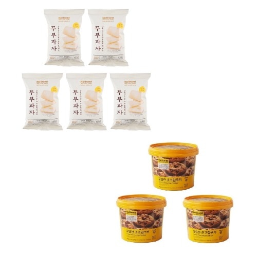 ノーブランド豆腐菓子112g x5個+チョコチップクッキー400g x3個学校事務所