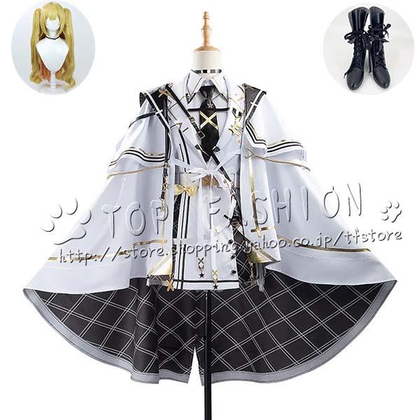 にじさんじ VTuber 星川サラ ほしかわ さら 白軍服 新装 コスプレ 衣装 ウィッグ ハロウィン 変装 仮装 コスチューム cosplay イベント クリスマス169
