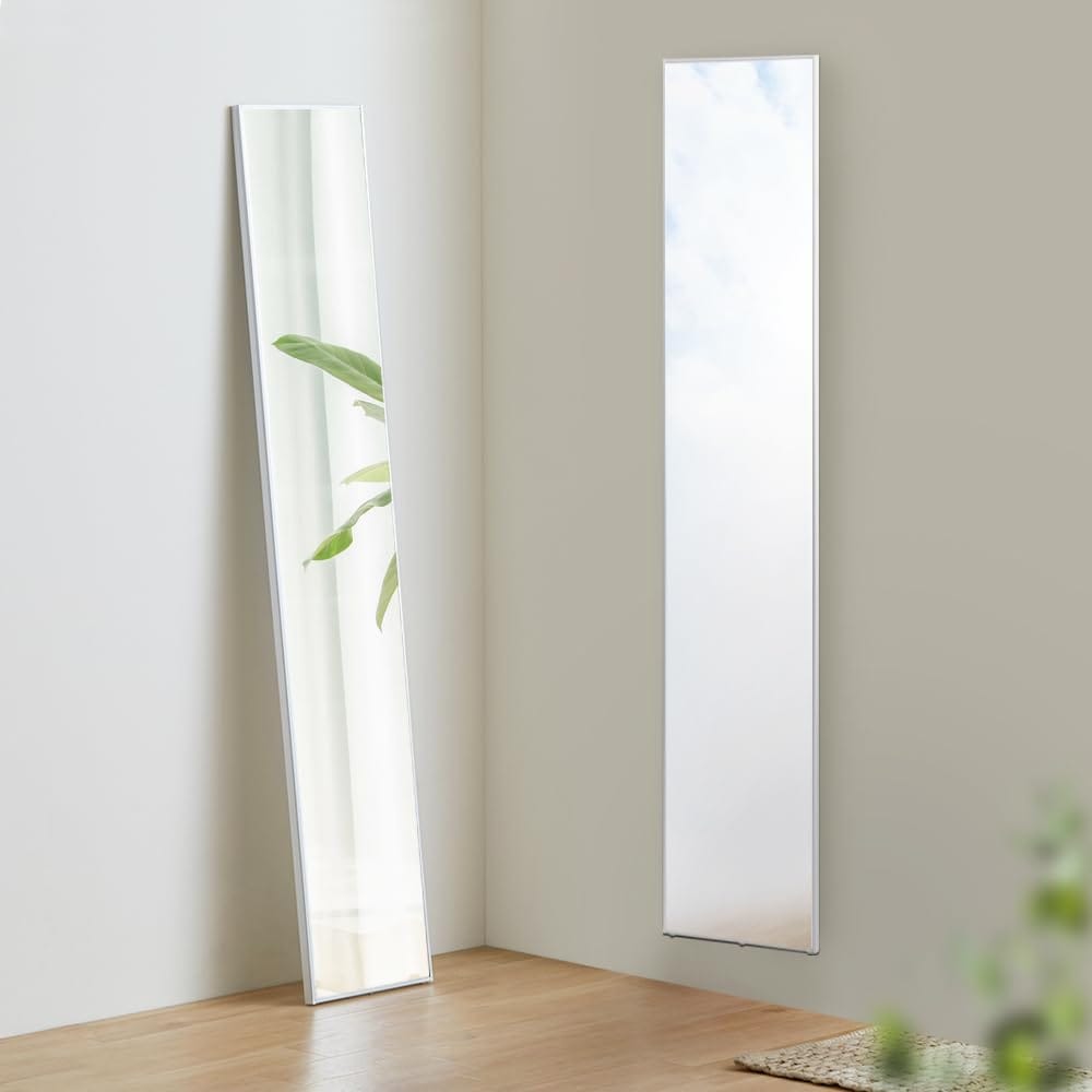 激安底値挑戦中 アイリスオーヤマ 【軽くて割れないフィルムミラー】 全身鏡 割れない 姿見 壁掛け 28cm×高さ150cm 姿見鏡 鏡 スタンドミラー おしゃれ 自立 賃貸OK 地震対策 KWM-2