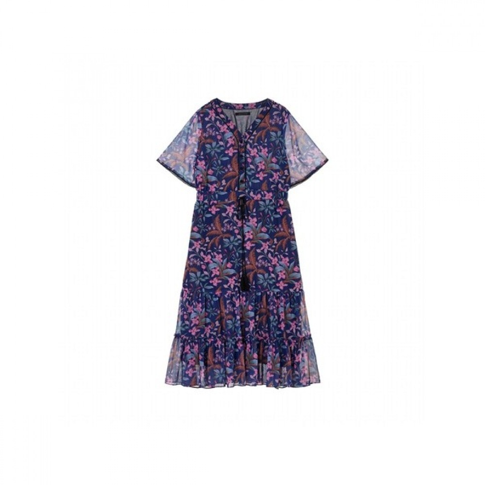 (アナルドバシーニ) (アナルドバシーニ) ベルスリーブシフォンドレス (AX07OP22M)