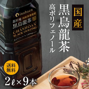 黒烏龍茶 茶匠庵 プレミアム国産黒烏龍茶 ペットボトル 2リットル 9本 国産茶葉100%