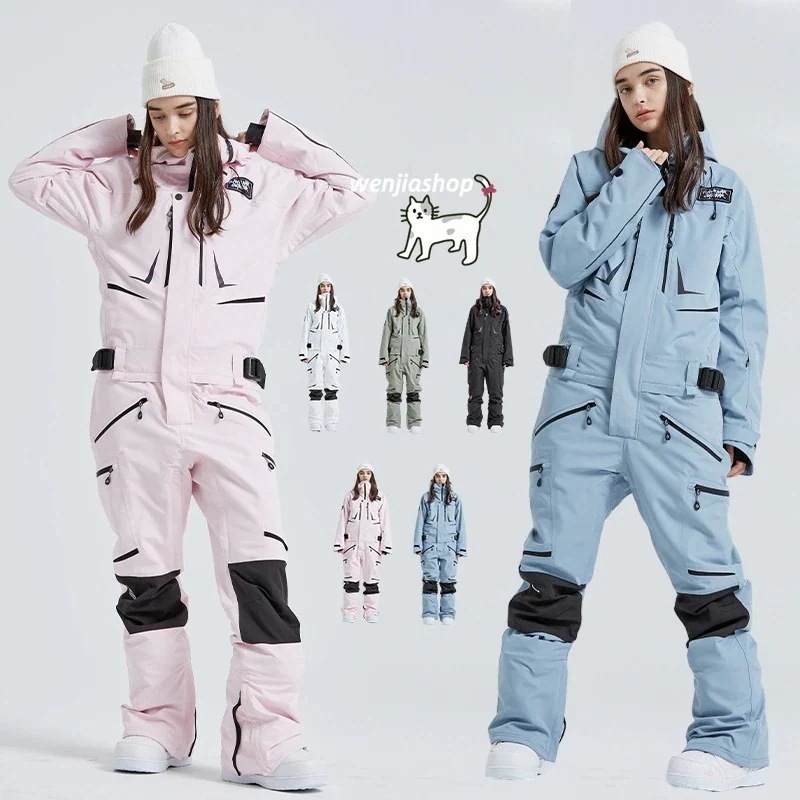 スノーボードウェアつなぎ上下セットメンズレディース男女兼用ズボンロングパンツオールインワンスノボウェアスノーウェアスキーウェアスノボーウェア韓国風防風防水防寒