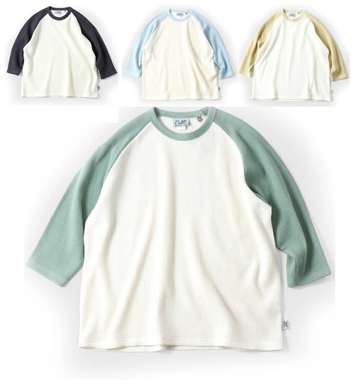 8分袖 tシャツ メンズ レディース ワッフル 8分袖 Tee メンズ G433799 8分丈 春 夏 春夏 新作 【セール品の為返品・交換不可商品】 5,315円