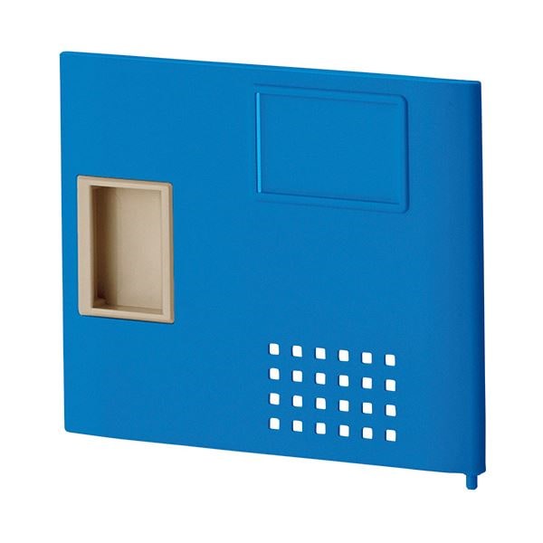 （まとめ） アイリスチトセ 樹脂多目的ロッカー用 取っ手付扉 ブルー TJL-P-S-BL 1セット 10セット