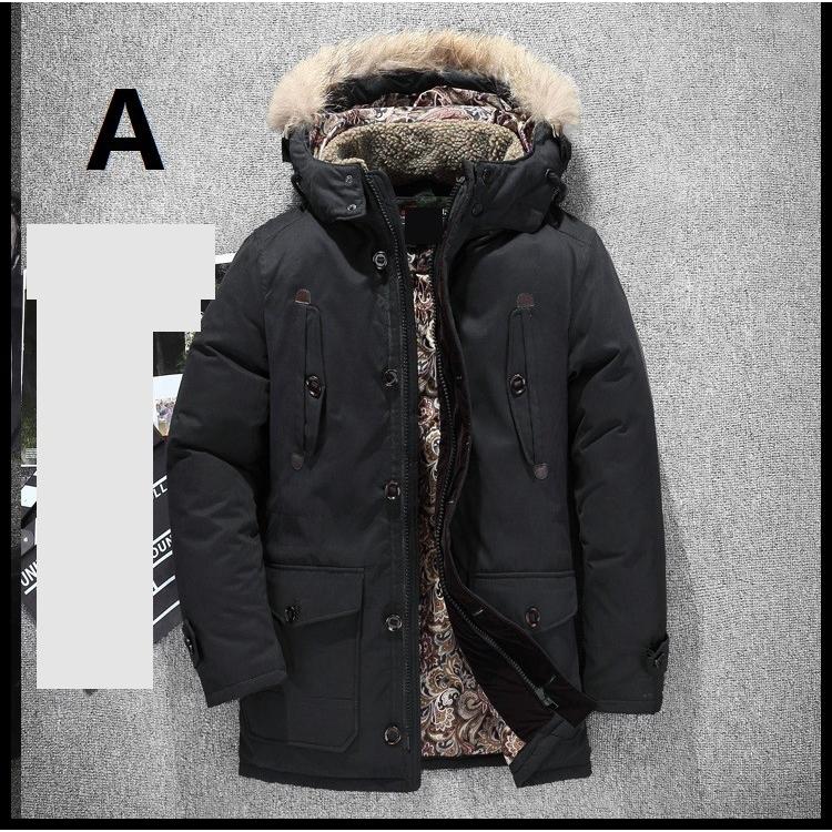 3色 新作 いい品質 青年 ダウンジャケット フェイクファー フード付き 秋冬 スリム メンズ 中綿ジャケット 冬服 コート アウター 冬物 防寒 厚手 軽量 保温