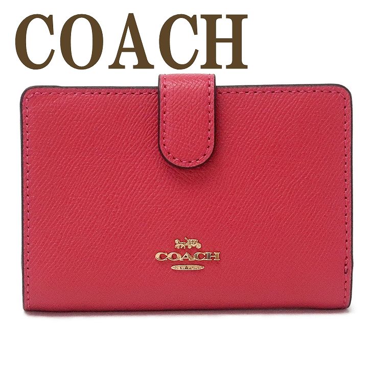 財布 レディース 二つ折り財布 ロゴ ピンク レザー 11484IMPOP