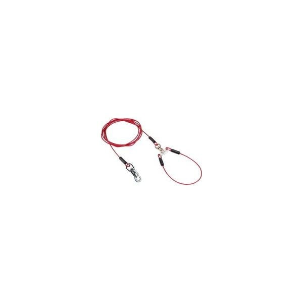 【1ケース】【お取り寄せ対象品】ペティオ タフギア ロングワイヤーチェーン プラス 4.5mm レッド(1本入) *6個