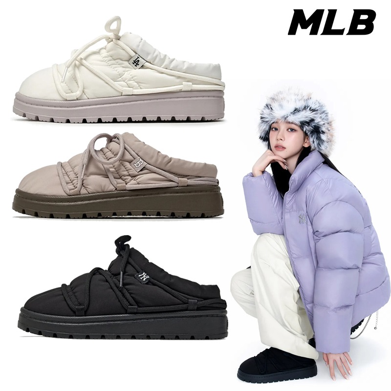 3AWBCPL56 Plush Padded Mule Race NY 25FW 新作 KARINA 着用 ふわふわ あったか 軽量 クッション すべりにくい ラバーソール デイリー タウンユース