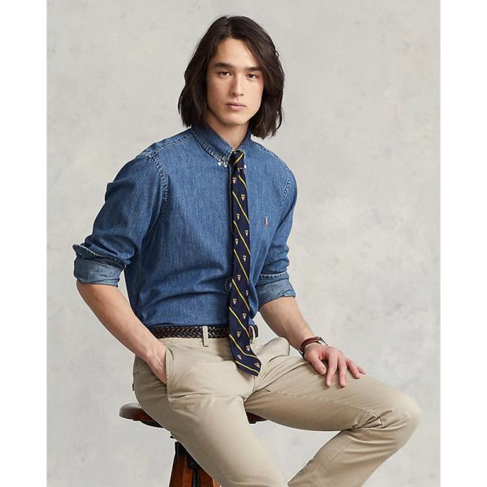 ポロラルフローレンメンズクラシックフィットデニムシャツ (MNPOWOV16820204410)