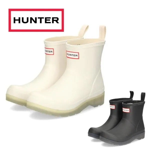 ハンター 長靴 レインブーツ HUNTER レディース 靴 プレイ ショート トランスルーセント ソール ブーツ WFS4001RMA 4001