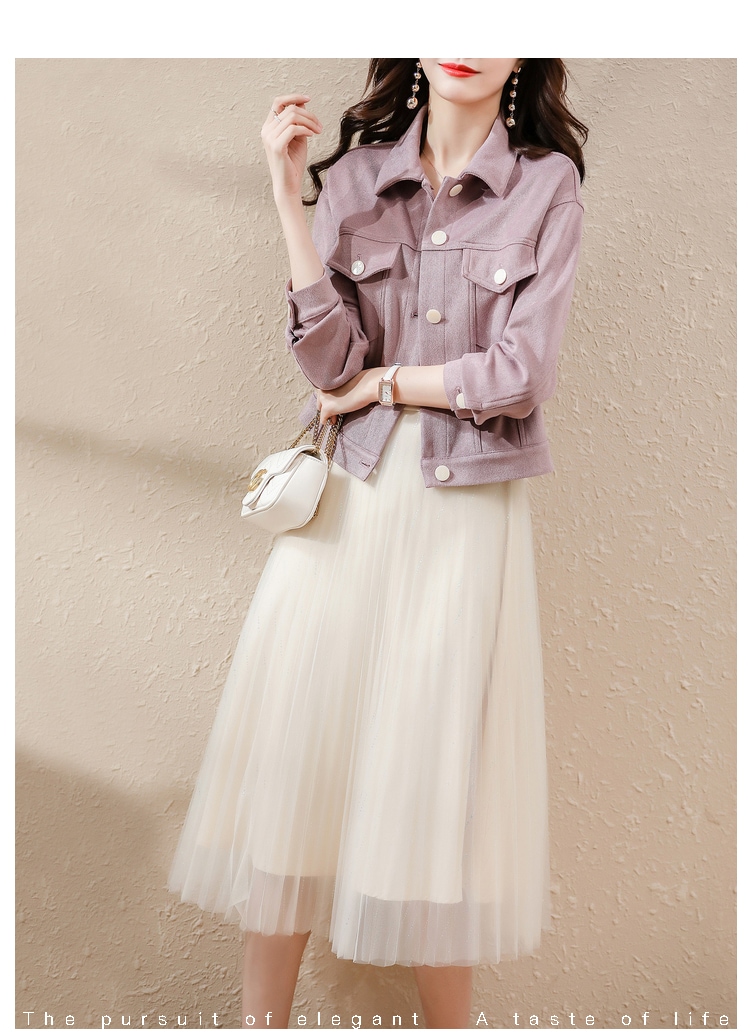 アウター ブルゾン ジャケット 袖あり 長袖 襟付き ポケット 前開き ポリエステル かわいい 大人可愛い きれいめ シンプル カジュアル 大人 上品 おしゃれ お洒落 大人可愛い 大人女子 こなれ感