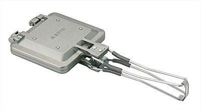 他サイト： [ソト (SOTO)] 日本製 ホットサンド 折りたたみ式ハンドル 軽量コンパクト(持ち運びやすい) プレート着脱式 シングル ガスコンロ ミニマルホットサンドメーカー ST-952 シルバー 本体サの商品画像