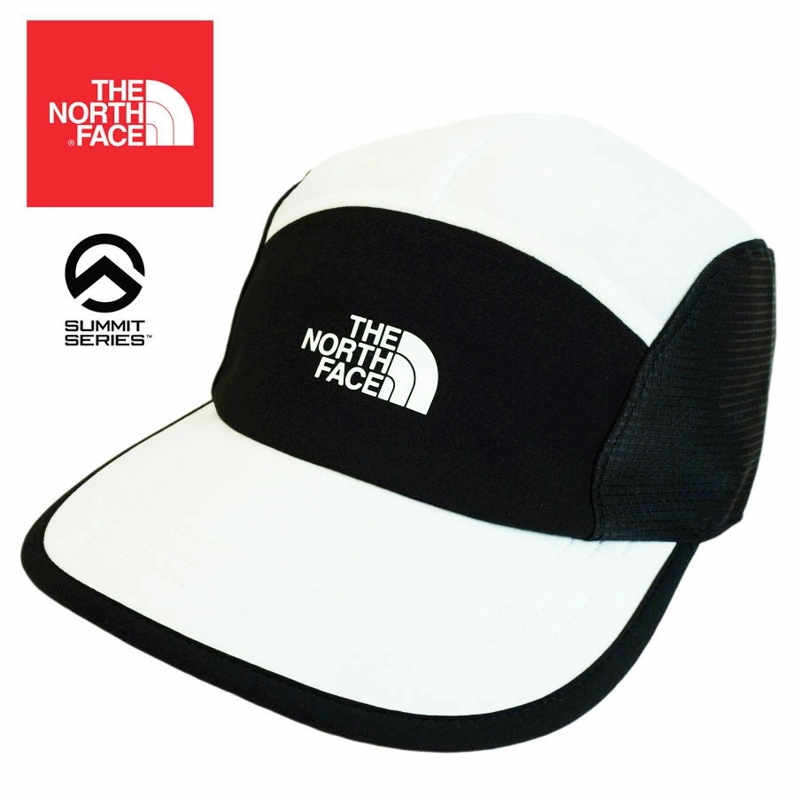 ノースフェイス 帽子 男女兼用サミットシリーズ THE NORTH FACE【クリックポスト発送】キャップ ラン ハットTNF RUN HAT黒白 リッ