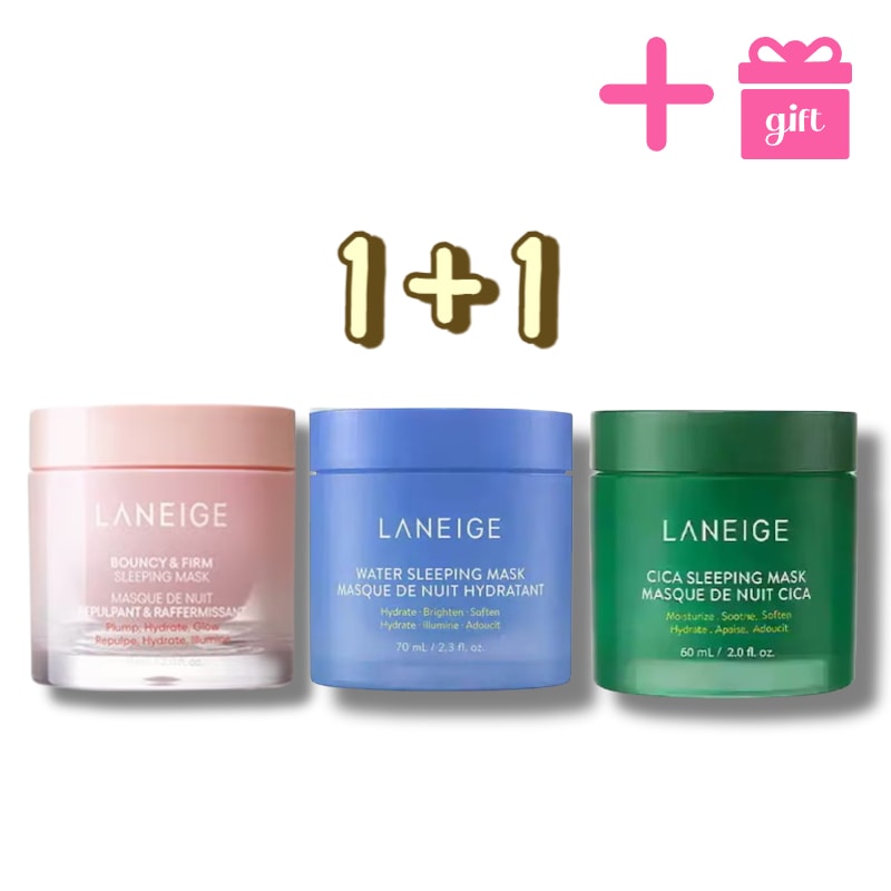 【GIFT】SNSで話題 バウンシースリーピングマスク 60ml/ ウォータースリーピングマスク 70ml/ シカスリーピングマスク 60ml /保湿 /夜パック ナイトパックパック/韓国スキンケア