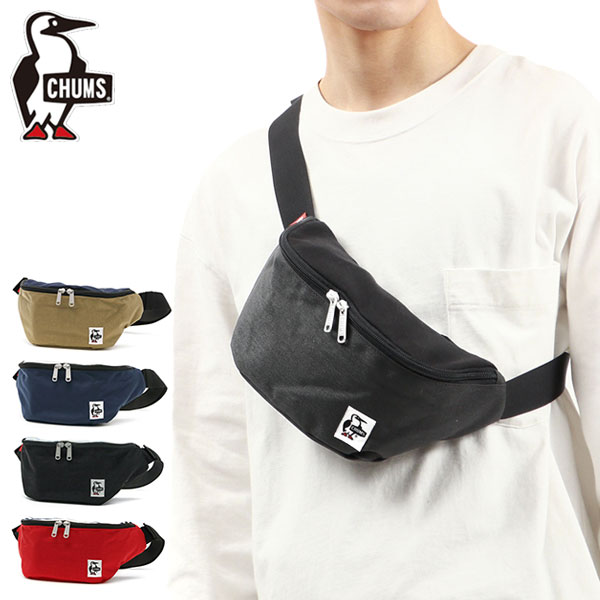 チャムスステッカー付 日本正規品 スウェットナイロン SWEAT NYLON Mini Waist Bag メンズ レディース CH60-3624