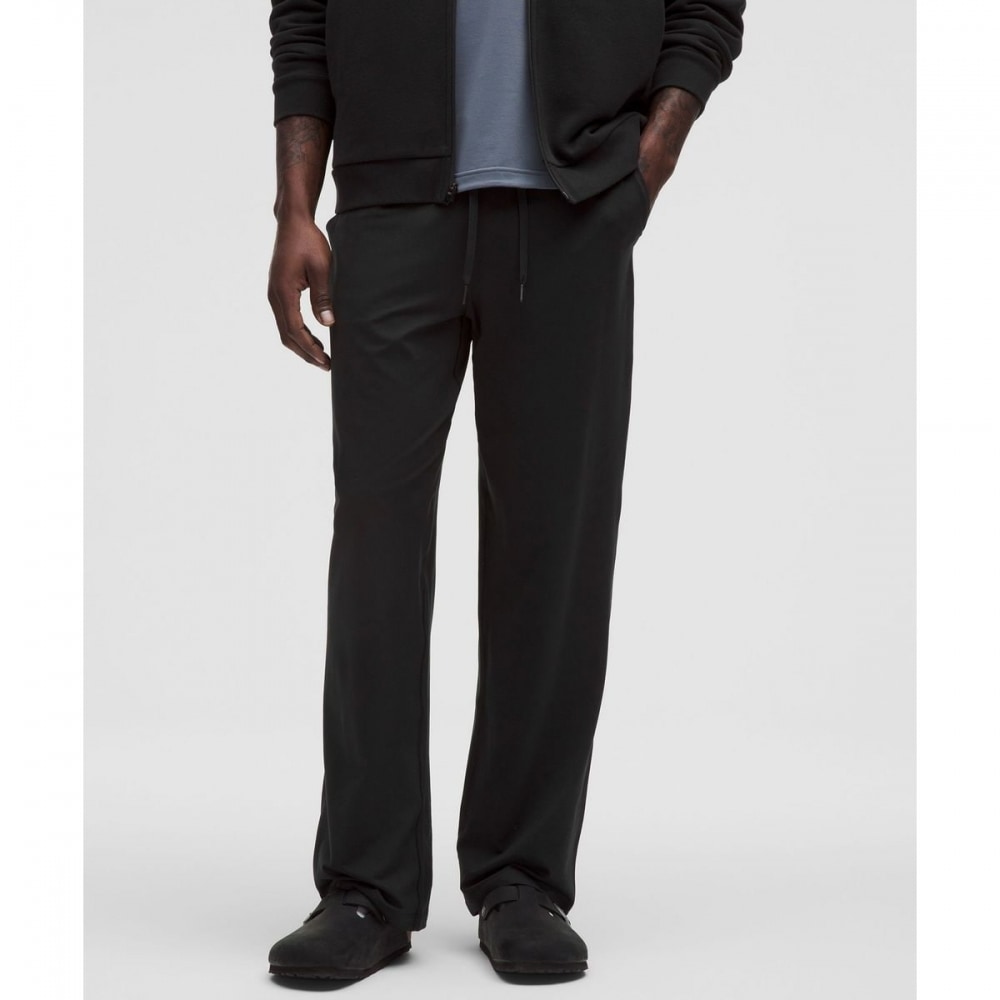 ソフトジャージークラシックフィットパンツ*レギュラー-ブラック