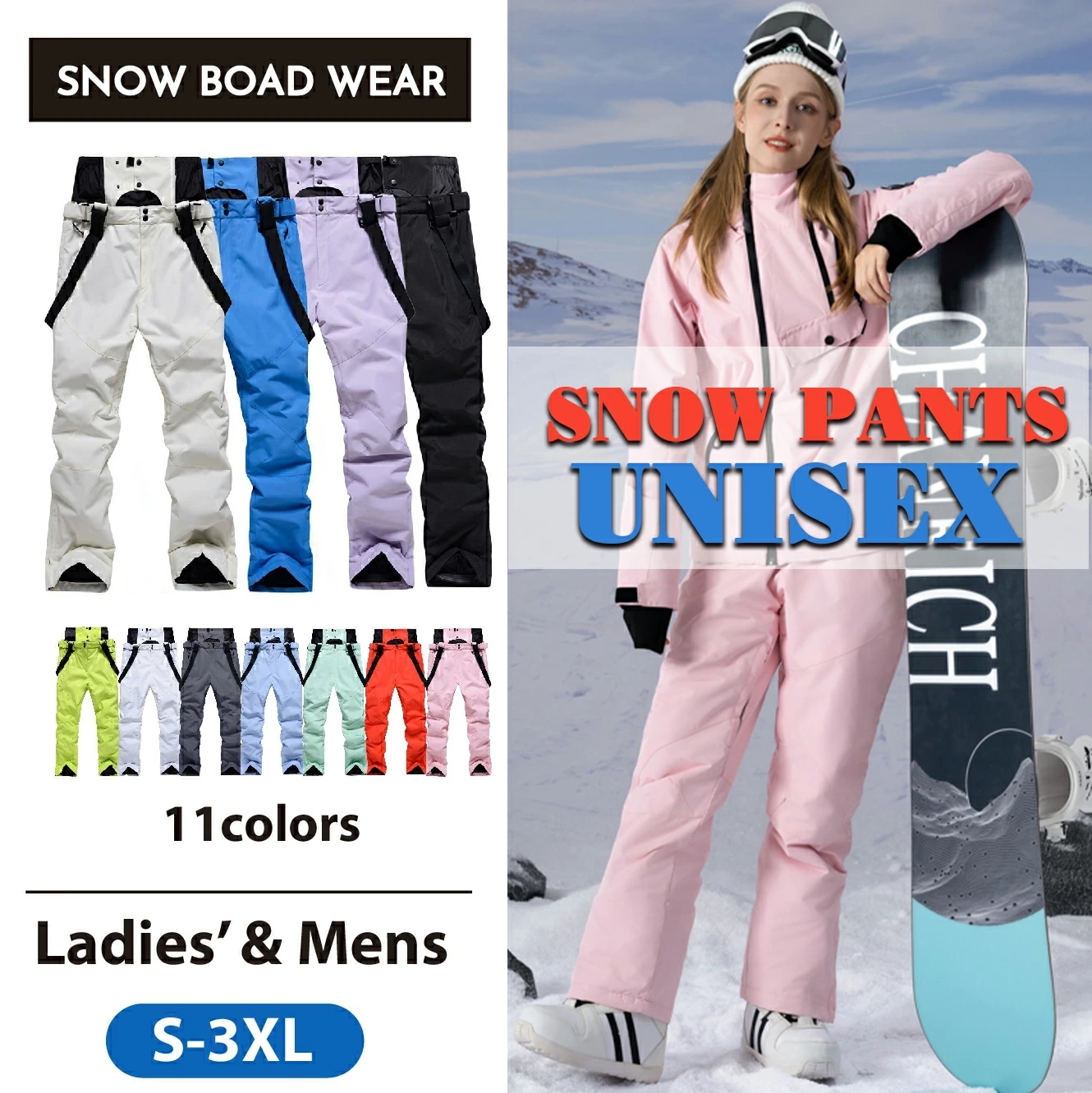 ランキング入賞！スノーボードパンツ レディース スキーパンツ メンズ ユニセックス スノボパンツ メンズ ボードウェア インスタ 映え スキーウェア スノボー スキー スノボーウェア スノーウェア