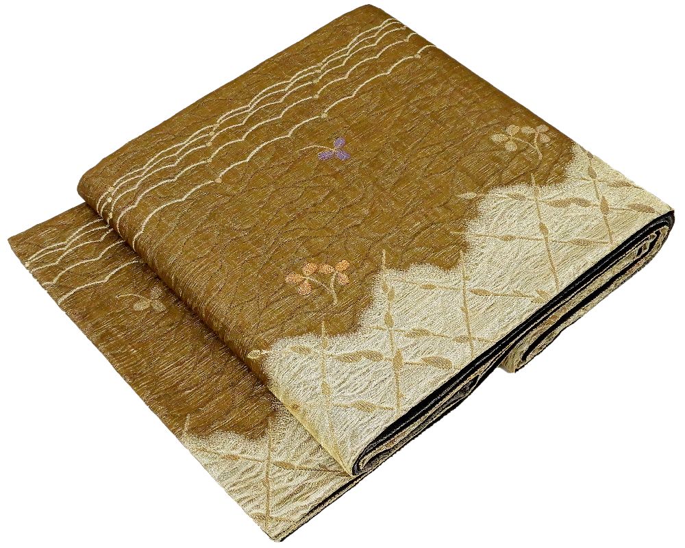 袋帯 未着用超美品 正絹 染色作家 草野一騎作 袋帯 未使用 新古品