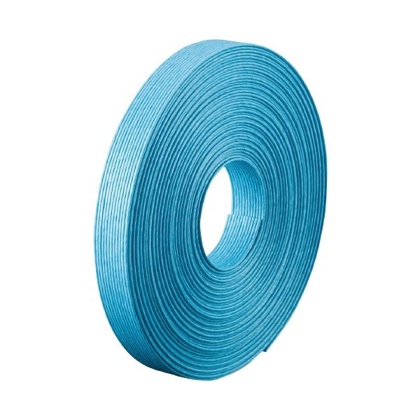 （まとめ） 紙バンド 10m巻 水色 （x10セット）