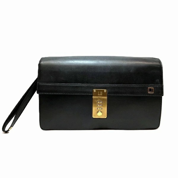 ダンヒル ダイヤルロック式 ゴールド金具 バッグ クラッチバッグ セカンドバッグ メンズ【中古】