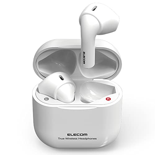 エレコム ワイヤレスイヤホン イヤホン bluetooth 5 軽量 小型 インナーイヤー 型 通話 自動ペアリング ACC対応 タイプC 充電 ホワイト LBT-TWS11WH