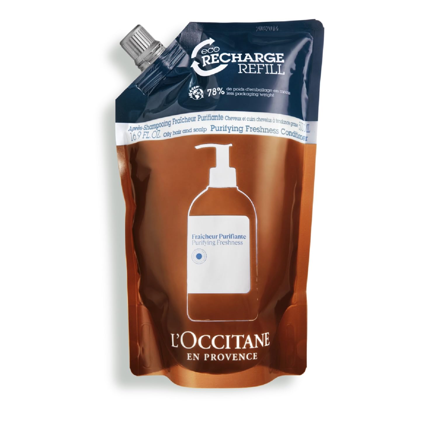 ロクシタン(LOCCITANE) ピュアフレッシュ コンディショナー(レフィル) 500mL クール ひんやり 詰め替え 女性用 男性用 人気 スカルプケア ファイブハーブス ピュアフレッシュネスシ