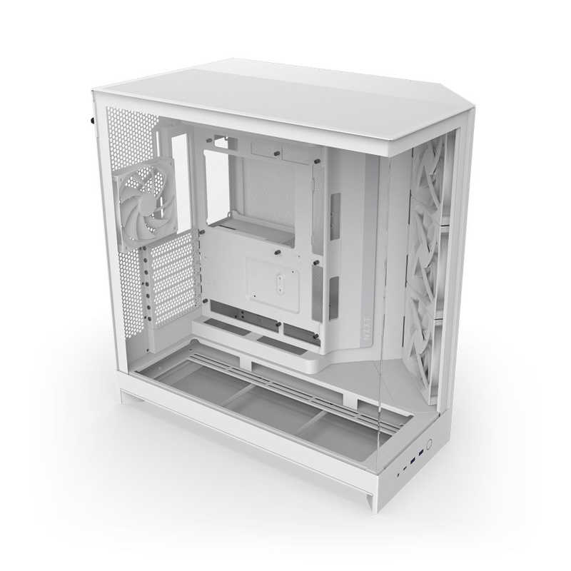 NZXT　PCケース [ATX / MicroATX / Mini-ITX] H9 FLOW(2025) ホワイト　CM-H92FW-01