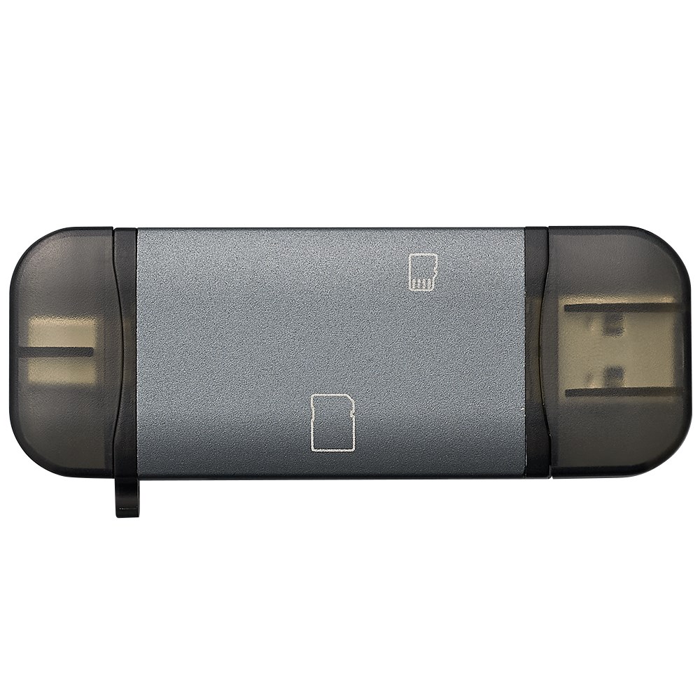 USB3G1 Type-C&Aアルミカードリーダー グレー CRW-DC3SD76GY