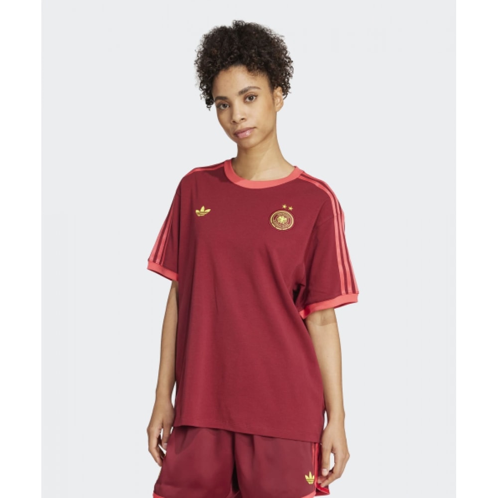 ADIDAS バーガンディ ティー JJ0350