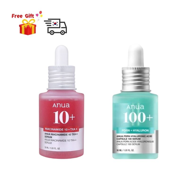 Anua アゼライン酸15+ ナイアシンアミド10+TXA4 セラム 4本セット Qoo10] アヌア ナイアシンアミド 10% TAX 4 ダ