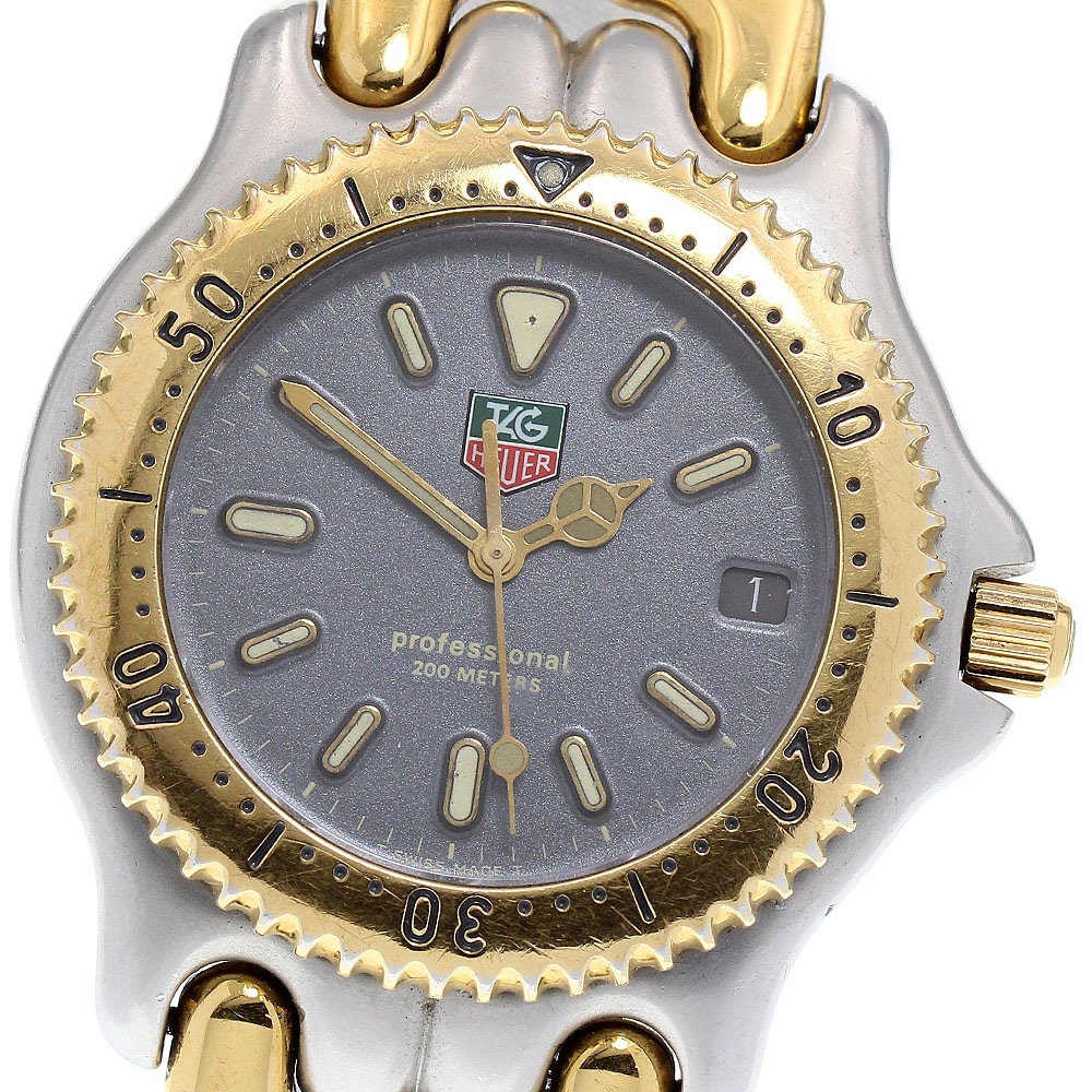 タグホイヤー TAG HEUER S95.206K セル デイト クォーツ メンズ _834940【中古】