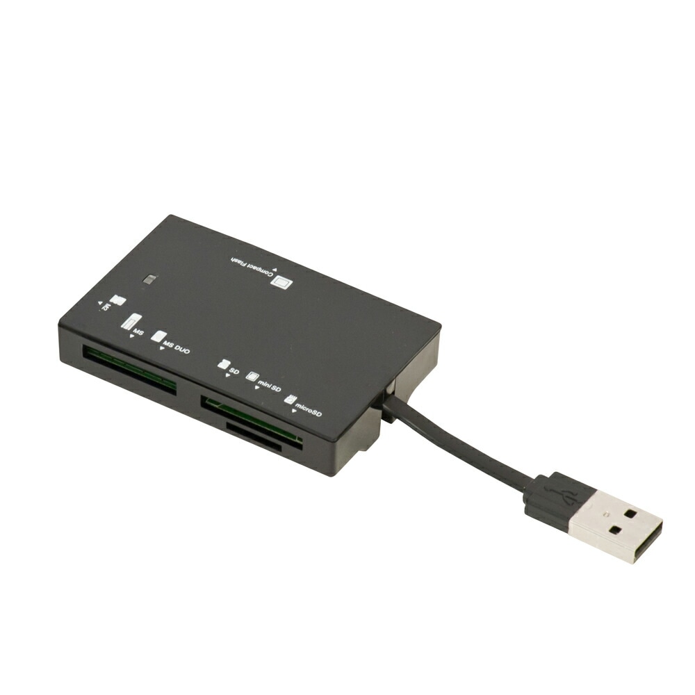 （まとめ買い）USB2.0マルチカードリーダー ブラック CRW-5M67BK [x3]