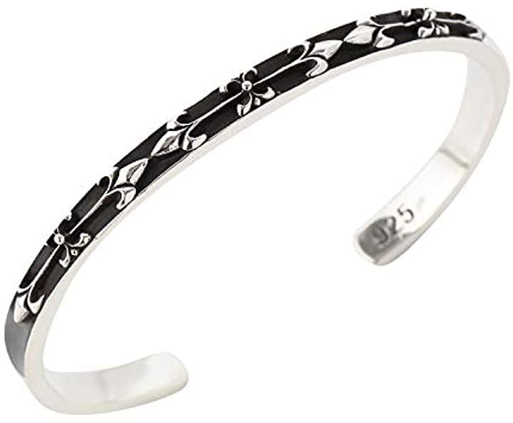 シルバー925 バングル ユリの紋章 レディース cmy190202-10 cmy942485