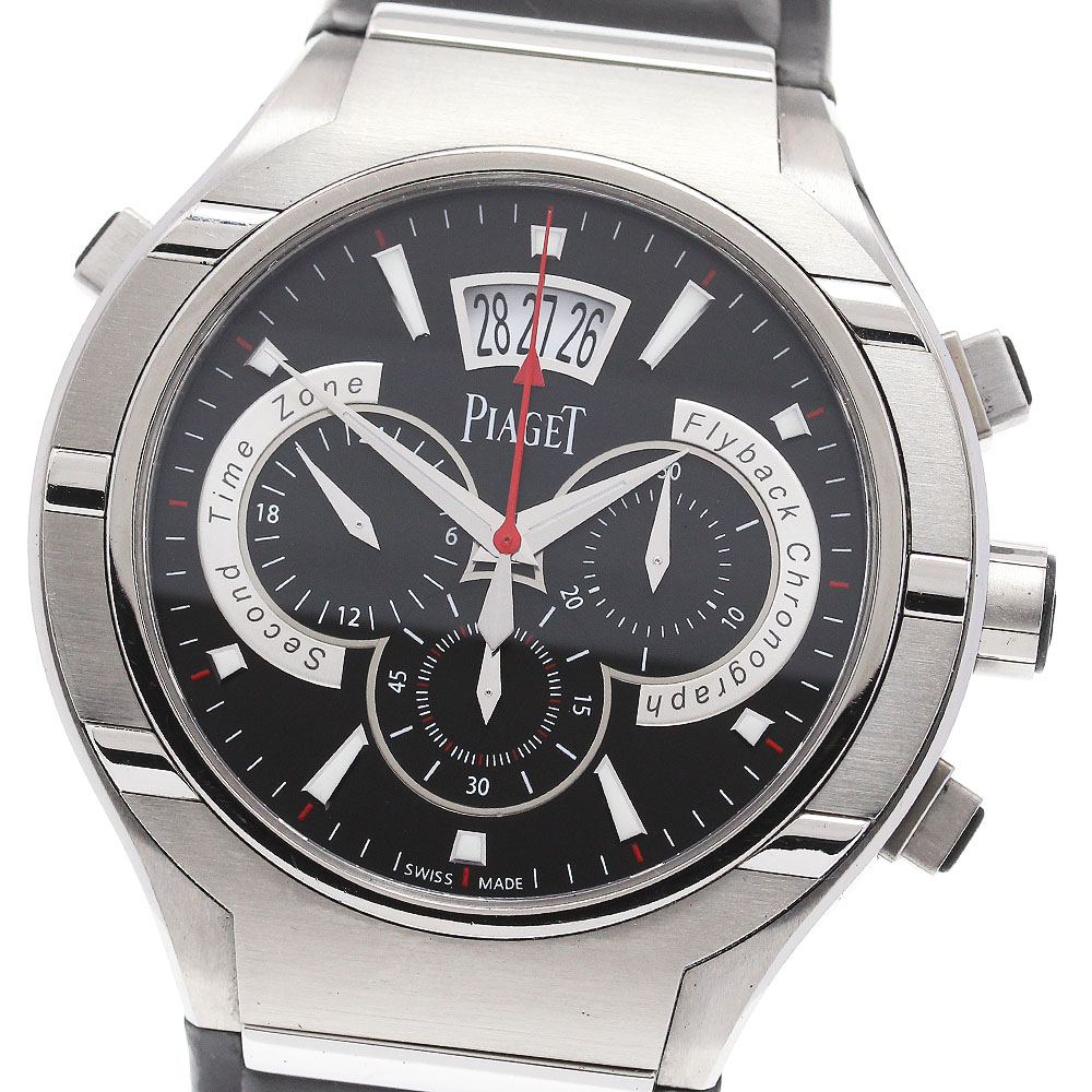 ピアジェ PIAGET GOA34002 ポロ 45 フライバッククロノグラフ 自動巻き メンズ 保証書付き_848120【中古】