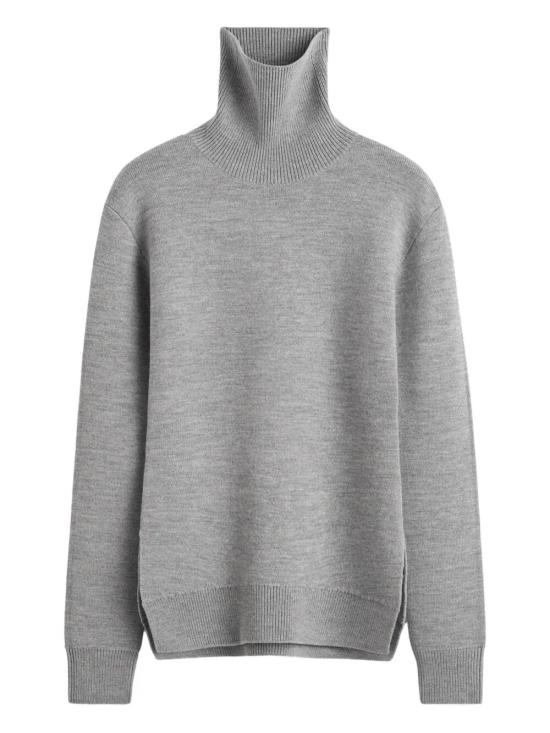 TOTEME Women Turtle Neck 254 WRT0614 YA0008 039 PALE GREY MELANGE
