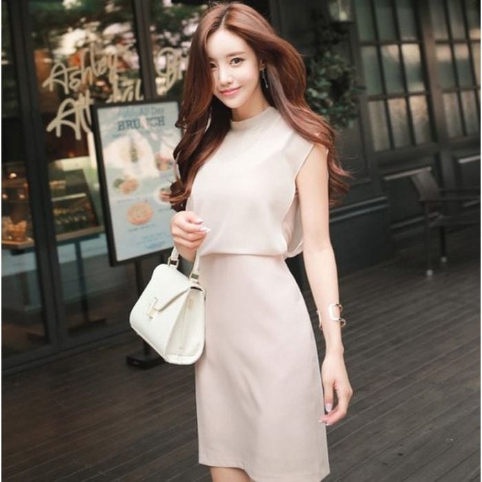 ワンピース 韓国 即納 ミニ丈 お呼ばれ パーティードレス セクシー 個性的 プチプラ きれいめ おしゃれ タイト 謝恩会 パーティ ノースリーブ かわいい 10代 20代 30代 デート 男ウケ 人