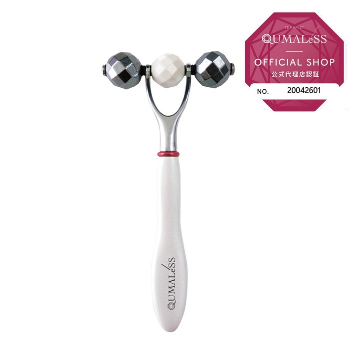 当日/翌日配送 TERAPIST QUMALeSS　テラピスト クマレス　専用ポーチ付き　美顔ローラー　テラヘルツ　テラ鉱石　マイナスイオン電子　【365日ヤマト倉庫出荷】